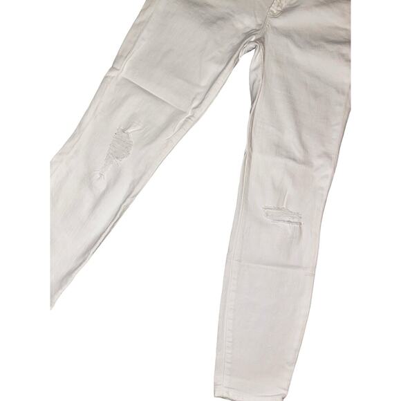 NWT Charlie Paige White Linen Blend Pants - Size S - Cuffed Ankle - Picture 14 of 14